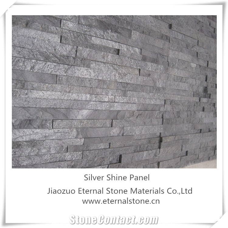 Mica Rock Silver Shine Cultured Stone and Panel