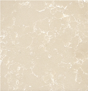 Beige Color with white vein/Quartz Stone Solid Surfaces Polished Slabs Tiles Engineered Stone Artificial Stone Slabs for Hotel Kitchen,Bathroom Backsplash Walling Panel Customized Edge