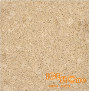 Beige Marble look Quartz Stone Solid Surfaces Polished Slabs Tiles Engineered Stone Artificial Stone Slabs for Hotel Kitchen, Bathroom Backsplash Walling Panel Customized Edge