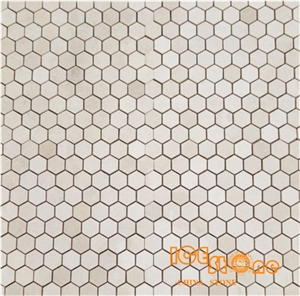 Beige Onyx Basketweave Mosaic Tile/Crema Onyx Mosaic Tile/Ivory Onyx Floor Mosaic Tile