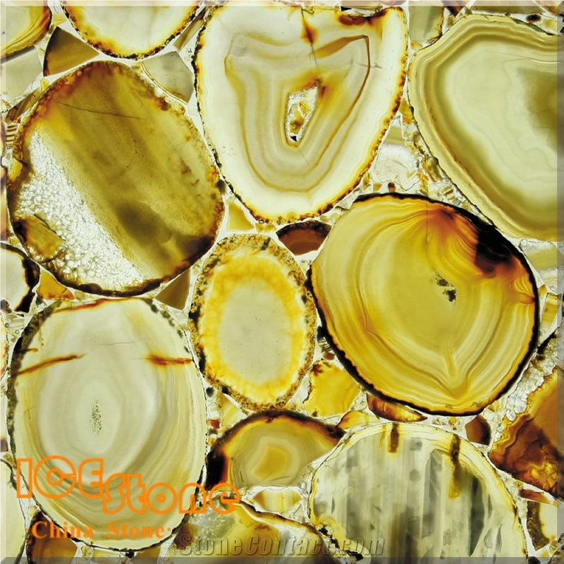 Brazil Yellow Agate Semiprecious Slab/Semi Precious Slabs/ Gemstone Tiles/ Precious Stone Slabs/Semiprecious Stone Tiles/Semi Precious Stone Panels/