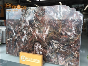 China Venice Red/Red Louis Agate/Natural Stone/Marble Slabs/Tiles/Cut to Size/Wall Cladding/Floor Covering/Bookmatch/Open Book