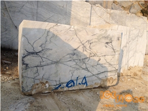 China White & Green Marble Block,Clivia Marble