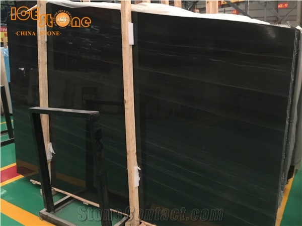 China Wooden Marble Clean Black Marble Tiles Slabs