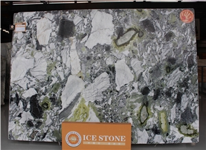 Cold Jade Marble/Ice Green Marble Slabs Tiles/Wall Covering Tiles/Ice Connect Marble Floor Covering Tiles/Table Countertop Stone/Home Decoration Stone/Chair Decoration Stone/Primavera Marble Slabs