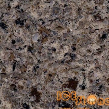 Colorful Brown/Chinese Quartz Stone Slabs and Tiles/Artifical Stone Flooring and Walling/Solid Surfaces Slabs