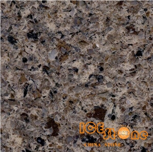 Colorful Brown Color/Quartz Stone Solid Surfaces Polished Slabs Tiles Engineered Stone Artificial Stone Slabs for Hotel Kitchen,Bathroom Backsplash Walling Panel Customized Edge