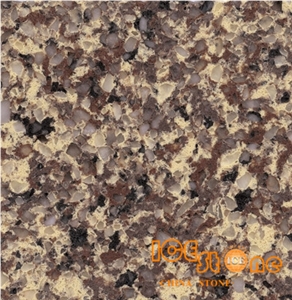 Colorful Diamond/Brown Color/Quartz Stone Solid Surfaces Polished Slabs Tiles Engineered Stone Artificial Stone Slabs for Hotel Kitchen,Bathroom Backsplash Walling Panel Customized Edge