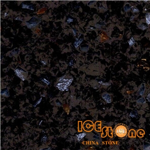 Colorful Shinning Brown/Chinese Shinning Blue and Brown Quartz/Artifical Stone Slabs and Tiles/Stone Walling and Flooring