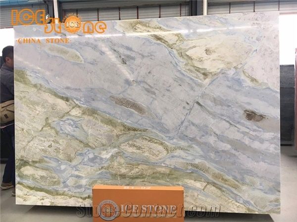 Dreaming Blue Onyx Tiles/Chinese Onyx Slabs Tiles/Home Decoration Onyx Slabs/Natural Wall Covering Stone Tiles/Building Stone Onyx/Ice Jade Onyx Tiles/Decorative Background Stone/Blue and Green Onyx