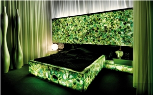 Green Agate Semiprecious Stone/Gemstone Slabs/Precious Stone Slabs/Semiprecious Stone Tiles/Semi Precious Stone Panels/