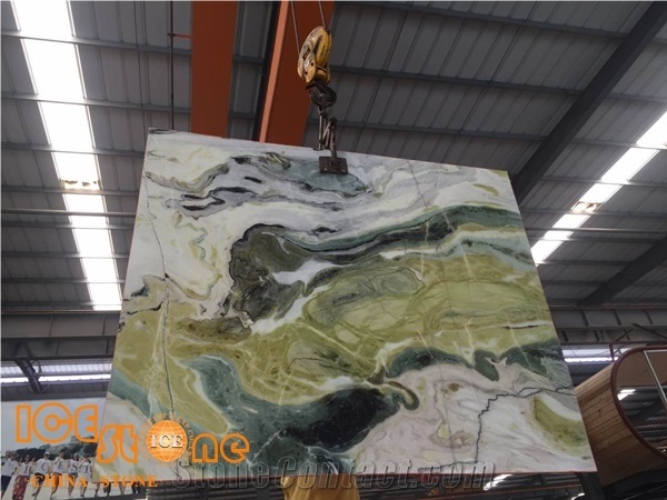 Green Marble, Green Marble with Color Veins Stone