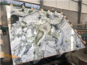 Ice Green Ice Connect Marble Global Exclusive Material Ice Jade Marble Slab Ice Stone