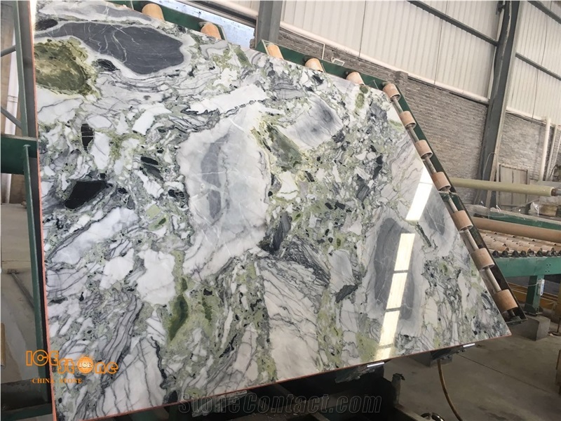 Ice Green Ice Connect Marble Global Exclusive Material Ice Jade Marble Slab Ice Stone