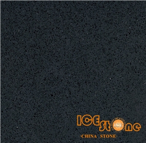 Ink Black/Quartz Stone Solid Surfaces Polished Slabs Tiles Engineered Stone Artificial Stone Slabs for Hotel Kitchen,Bathroom Backsplash Walling Panel Customized Edge