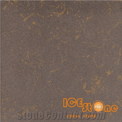 Middle Brown Quartz/Chinese Brown Quartz Slabs and Tiles/Artifical Stone Walling and Flooring/Solid Surfaces Stone