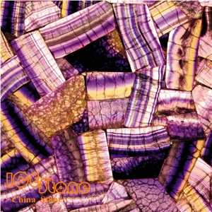 Purple Crystal Semiprecious Slab/Semi Precious Stone Wall/ Gemstone Tiles/Precious Stone Slabs/Semiprecious Stone Tiles/ Semi Precious Stone Panels/