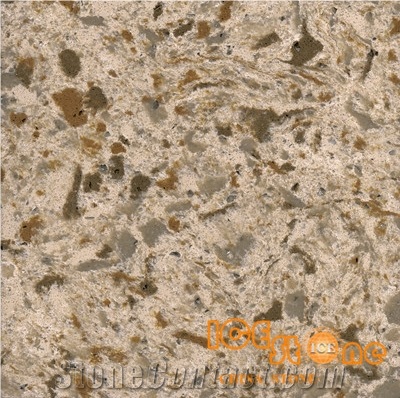 Sofia Brown/Chinese Quartz Slabs and Tiles/Artifical Stone Walling and Flooring/Solid Surface Stone