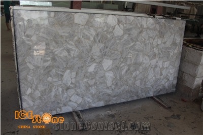 White Gemstone Slabs,White Semiprecious Stone Slabs