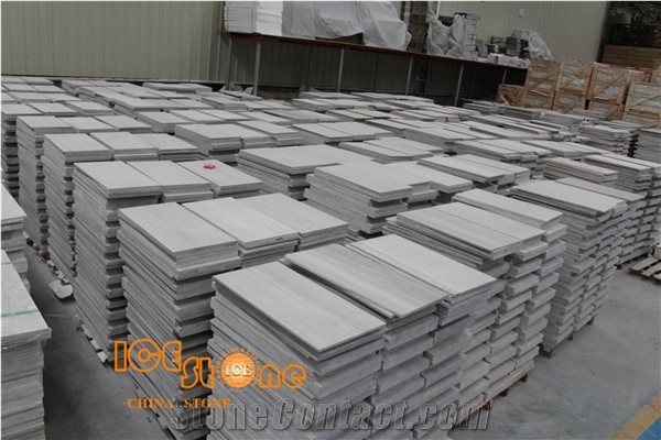 White Wood Marble Cut to Size/White Serpenggiante Marble Tiles/Wooden Marble