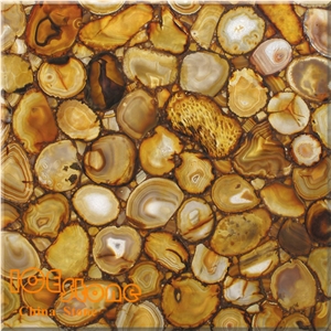 Yellow Brown Agate Semiprecious/Semi Precious Slabs/ Precious Stone Slabs/Semiprecious Stone Tiles/Semi Precious Stone Panels/