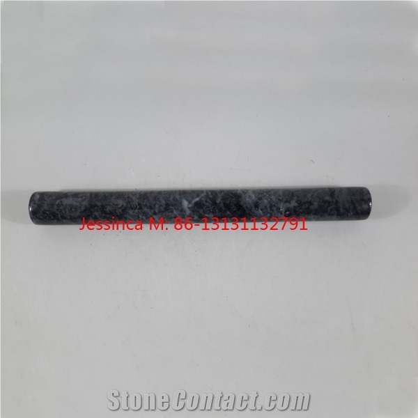 Single Black Granite Stone Rolling Pins /Single Black Stone Rolling Pins