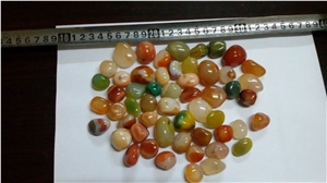 Natural Agate Stones/Polished Colorful Pebbles/Mixed Pebble Stone/Pebble Walkway