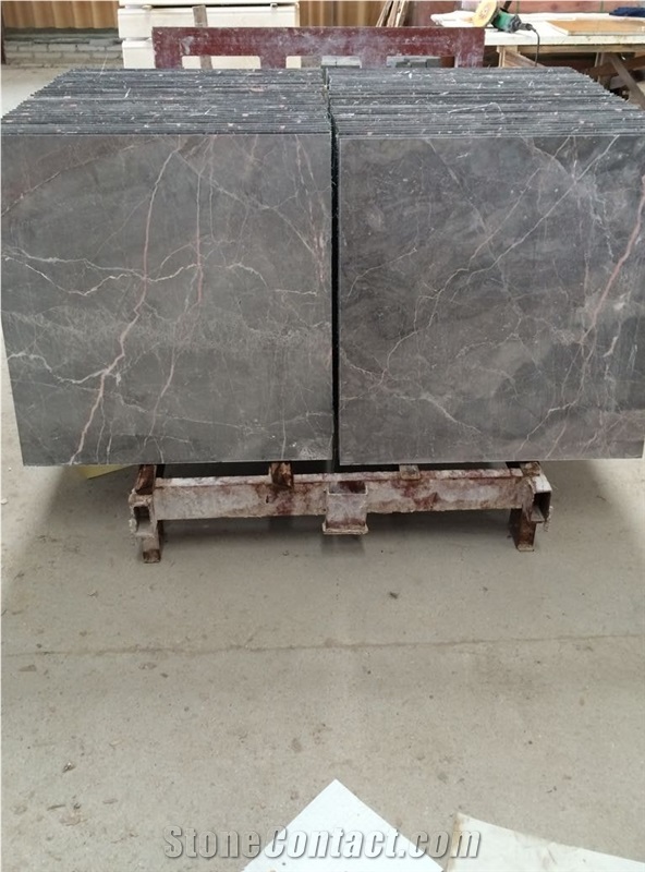 High Polished Chinese Silvery Grey Natrual Marble Slabs and Tiles