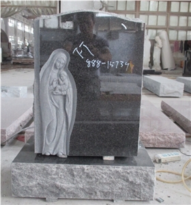 Memorial Momument, Pearl Black Granite Monument & Tombstone