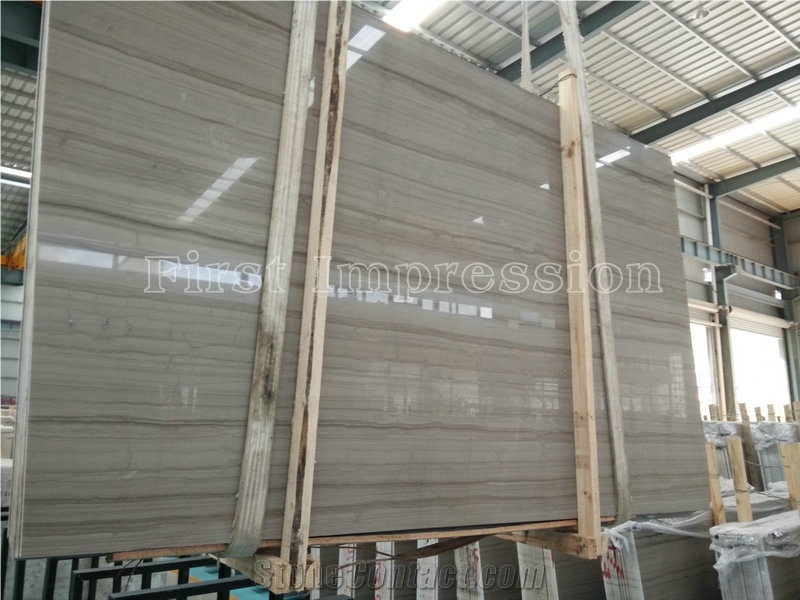 Athens Wooden Grain Marble Tiles & Slabs/China Grey Wooden Grain Marble Floor Covering Tiles / Guizhou Wooden Grain Marble Wall Covering Tiles