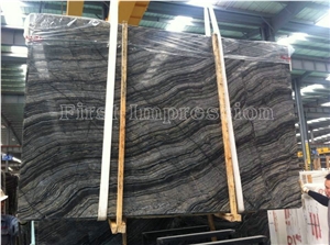 Black Wooden Vein Marble/Ancient Wood Marble/Wooden Black Silver Wave Marble/Polished China Black Marbletiles & Slabs for Wall & Floor