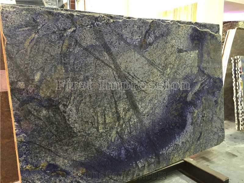 Brazil Azul Bahia Granite Slabs & Tiles/Top Grade Hotel Interior Decoration Project Materail/High Quality & Best Price Granite/Wall & Floor Covering Tiles/Natural Luxury Granite Slabs