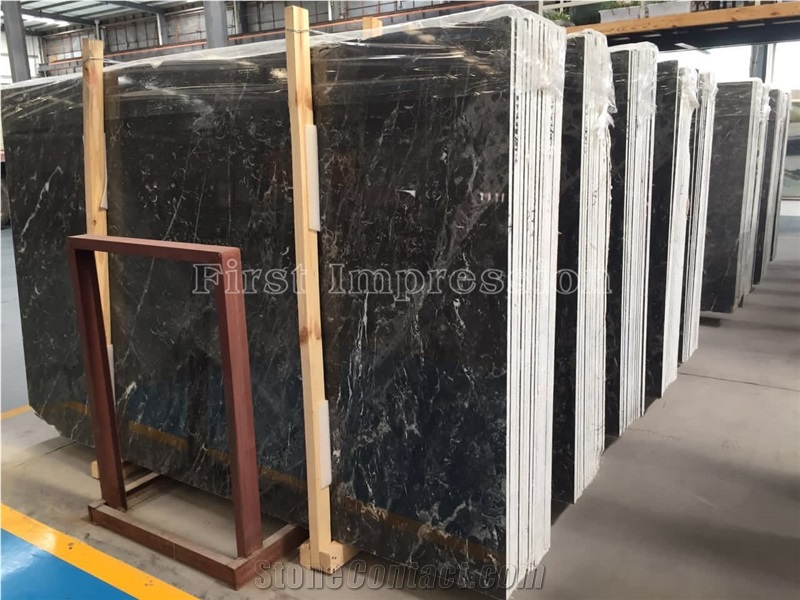 Cheap Marble Dark Grey Color/Good Polished Marble Big Slabs/Classic Grey Marble Floor & Wall Covering Tiles/Xingchen Gray Marble Pattern/Marble for Big Slabs
