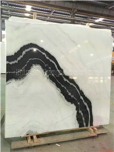 China Panda White Slab /White Panda Marble Slab & Tiles /Panda Marble Floor/Polished Panda White Marble Slab