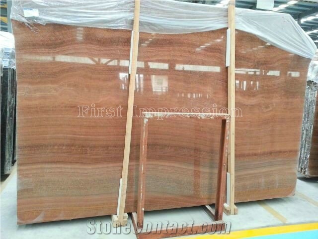 China Red Wooden Vein Marble/Polished Chinese Red Serpeggiante Marble Slabs & Tiles/ Wooden Red Marble Tiles & Big Slabs For Wall & Floor/Wood Grain Red Marble