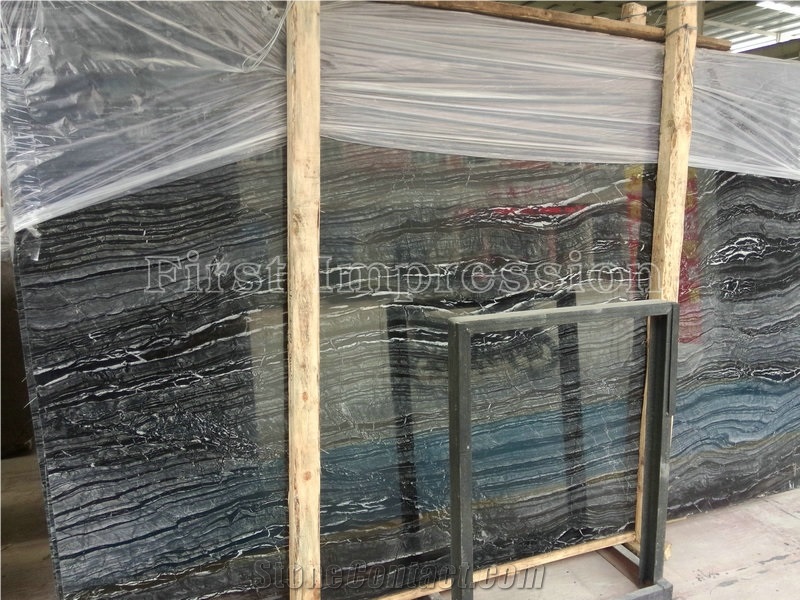 Chinese Ancient Wood/Black Wood Vein Marble/Ancient Wood Marble/Wooden Black Marble/Polished China Black Marble Tiles & Slabs for Wall & Floor