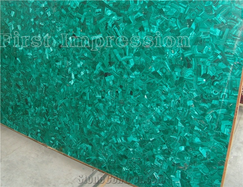 Green Malachite Semi Precious Stone Panels/Green Malachite Semi Precious Slabs/Green Alachite Gemstone Tiles / Green Malachite Semi Precious Stone Wall Tiles