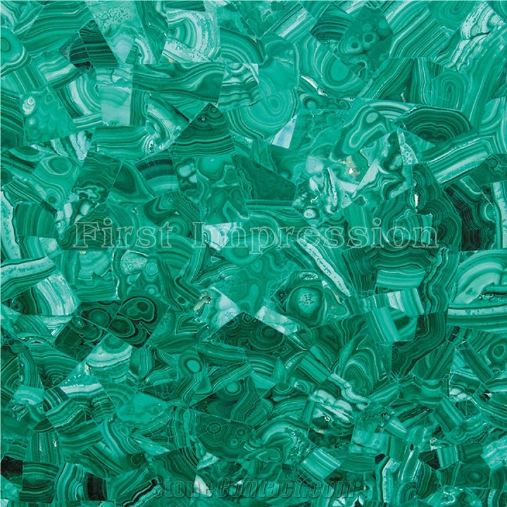 Green Malachite Semi Precious Stone Panels/Green Malachite Semi Precious Slabs/Green Alachite Gemstone Tiles / Green Malachite Semi Precious Stone Wall Tiles