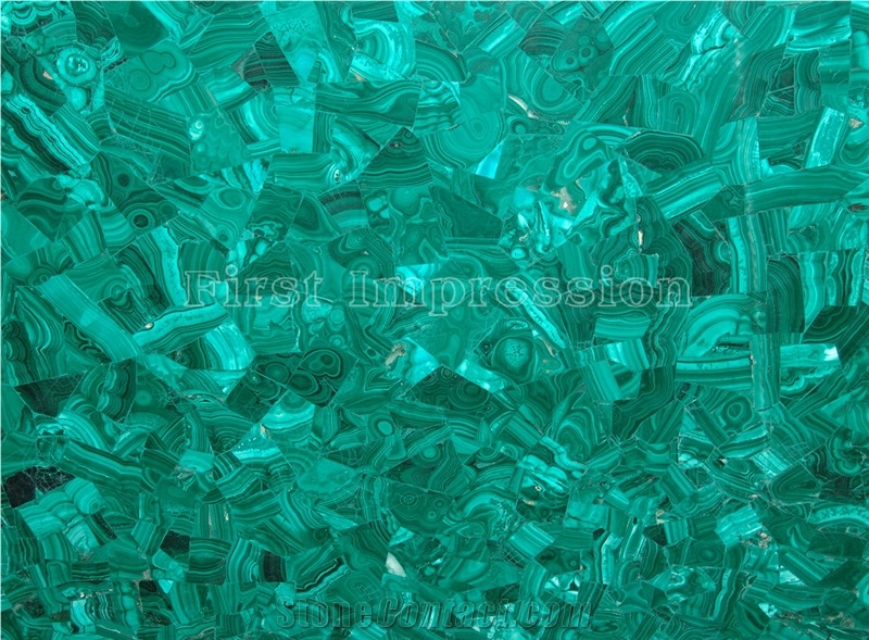 Green Malachite Slab and Tiles /Green Semi Precious Stone Panels/Green Gremstone Slab /Green Precious Stone Slab