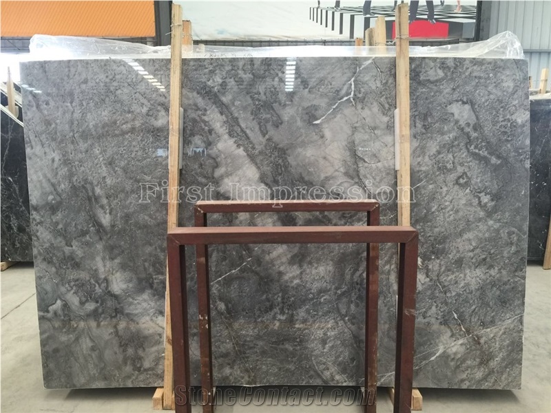Grey Marble Slabs & Tiles/Light Gray Marble Big Slabs/Classic Grey Marble Floor & Wall Covering Tiles/New Material Grey Marble/Menghuan Grey Marble