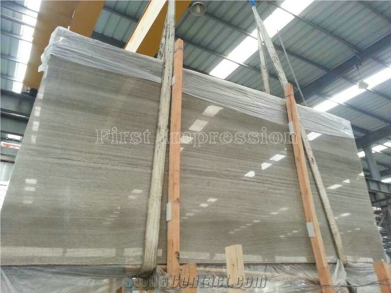Grey Wooden Grain Marble Tiles & Slabs/Gray Wood Grain Marble Big Slabs/Light Grey Marble Floor & Wall Covering Tiles