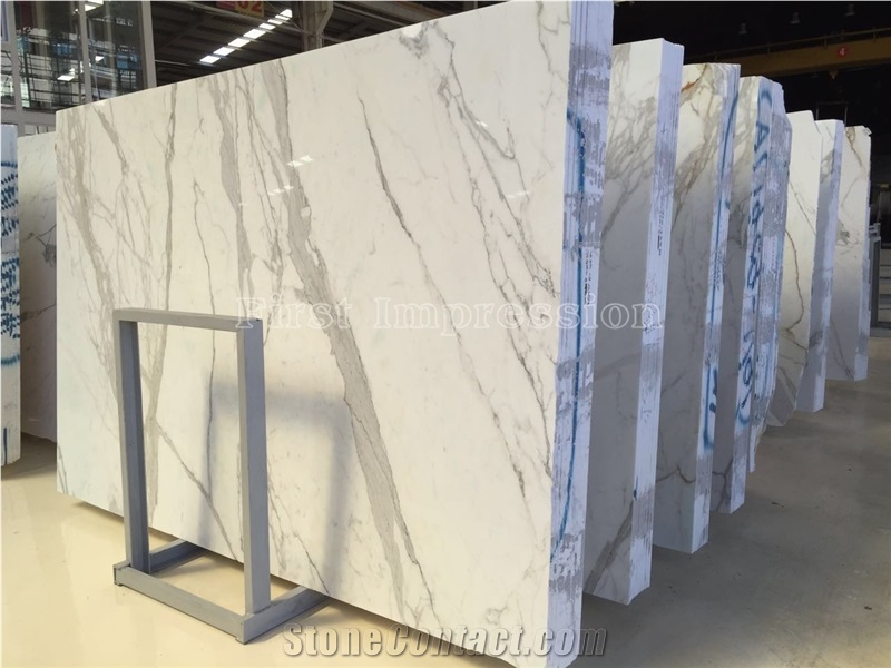 High Quality Italian Statuario Carrara Marble Slabs & Tiles/Italy White Marble/Statuario White Marble/Snowflake White/Bianco Statuario Venato/Snowflake White/Arabescato Corchia Tile & Slab