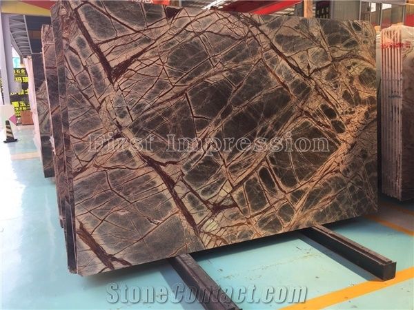 Indian Rain Forest Green Marble Tiles, Best Marble Tiles In India
