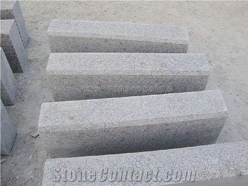 Light Grey Granite Kerbs /Dark Grey Granite Side Stone /G654 Gray Granite Kerb Stone /G623 Grey Granite Kerbstones Picked Surface