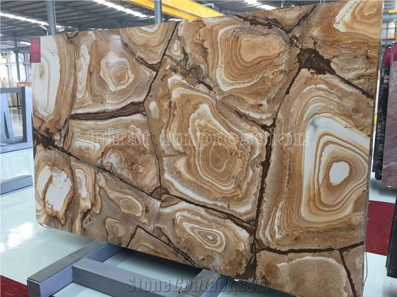 Luxury Gold Palomino Quartzite Slabs &Tiles/Top Grade Hotel Interior Decoration Natural Stone Material/New Polished Slabs/High Quality & Best Price/Background Wall Tiles