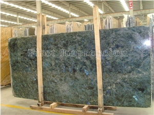 Madagascar Blue Granite Big Slabs & Tiles/Lemurian Labradorite Blue Granite/ Granite Floor&Wall Tiles