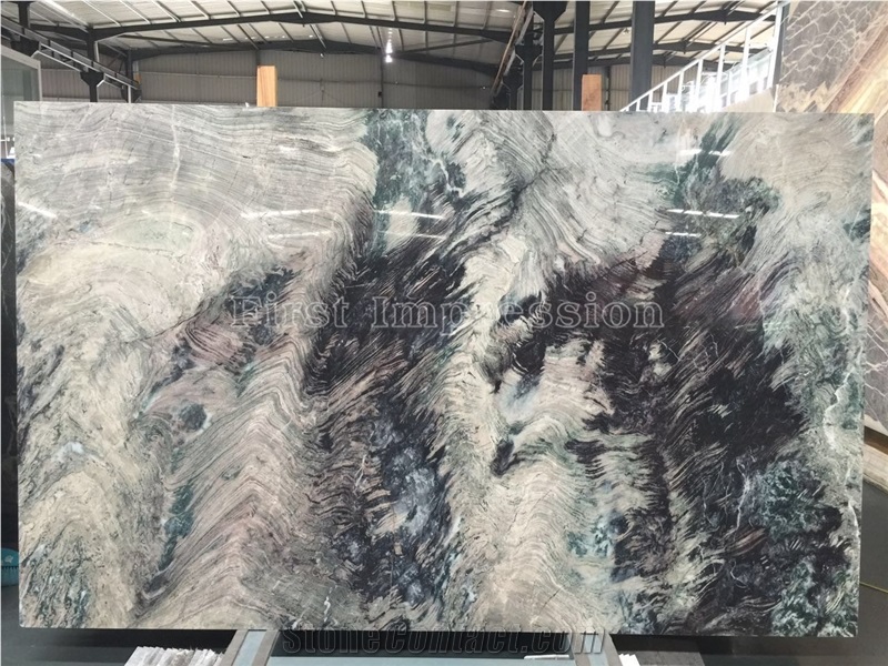 Multicolor Marble Slabs & Tiles/Marble Wall & Floor Covering Tiles/Wall Covering Tiles/Green Marble Pattern/Natural Building Stone Material/High-Grade Marble/New Marble Longfeifengwu