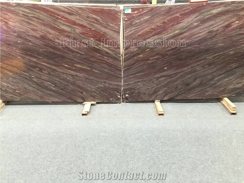 Multicolor Red Marble Slabs & Tiles/Wall Covering/Cladding/Cut-To-Size for Floor & Wall Covering Tiles/Interior Decoration/Wholesaler/New Material/Marble Pattern