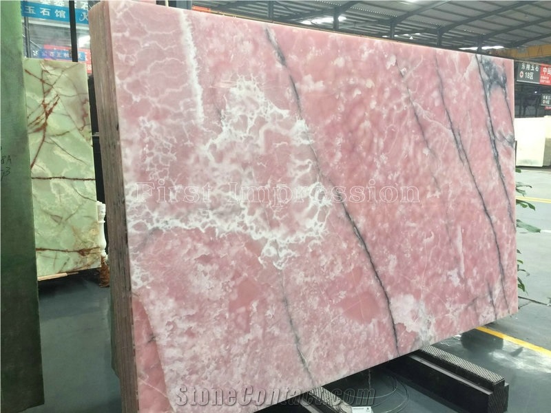 Pink Onyx/Pink Onyx Slabs/Translucent Onyx/Wholesale/Onyx Floor Tiles/Onyx Wall Tiles