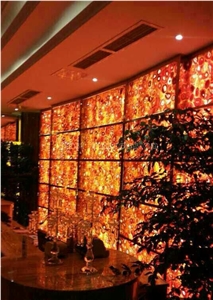 Red Agate Semi Preccious Stone Panels /Red Agate Gemstone Slabs/Red Semi Preious Stone Wall Backlit Tiles & Slabs